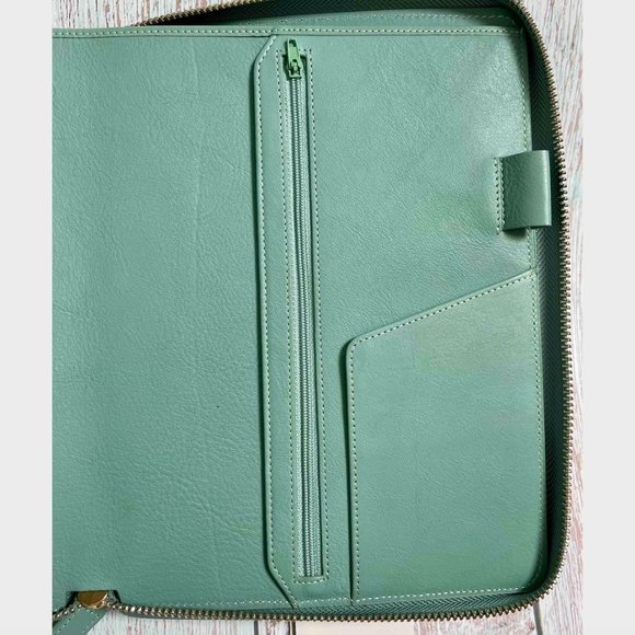 Brand New Gillio Firenze A5 Zip Appunto Epoca Aqua Organizer/Folio - Picture 2 of 6